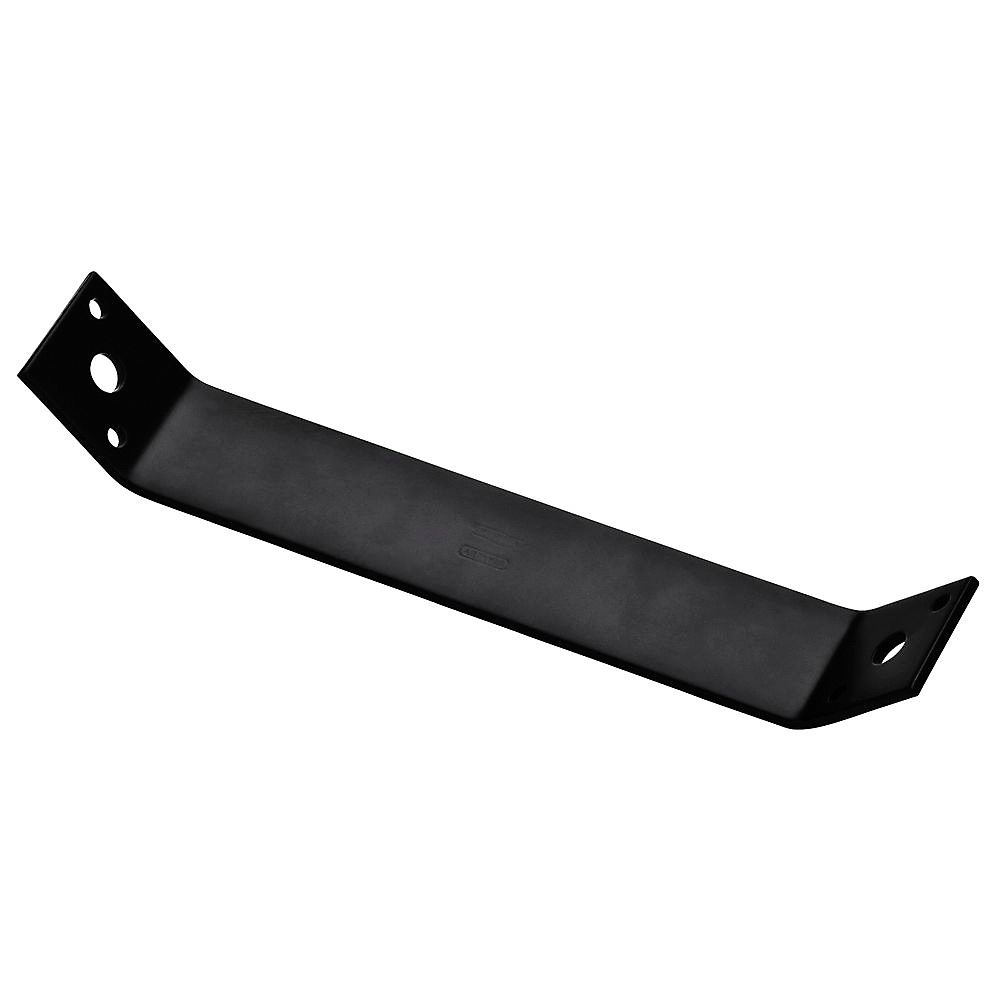 N351-475 Strap Brace, 9.3 in L, 1-1/2 in W, 1/8 in Gauge, Low Carbon Steel, Powder-Coated