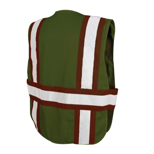 Radians SV24-2ZGM-XL/2X Breakaway Expandable 2-Tone Mesh Safety Vest, XL/2XL, Polyester, High-Visibility Green - 4