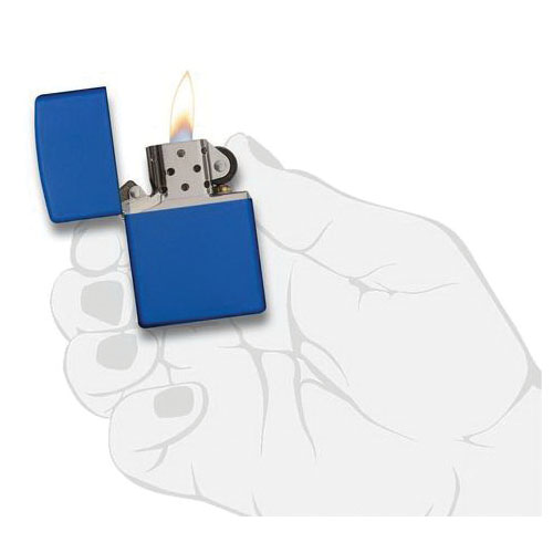 Zippo Classic Series 229 Windowproof Pocket Lighter, Lighter Fuel, Refillable: Yes, Royal Blue Matte - 5