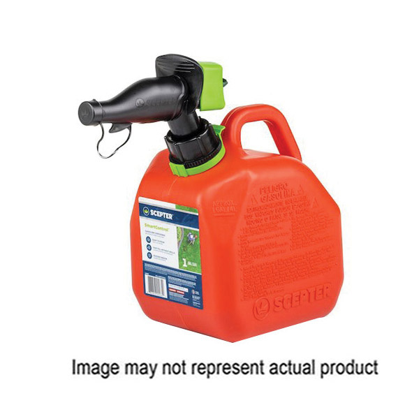 SmartControl FG4G102 Gas Can, 1 gal Capacity, Polypropylene, Red