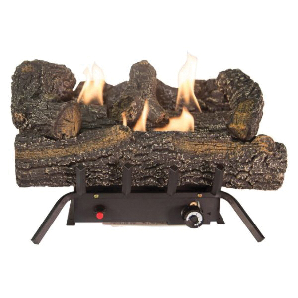 GLD1856T Black Forest Log Set, 18 in Log, Electronic Ignition