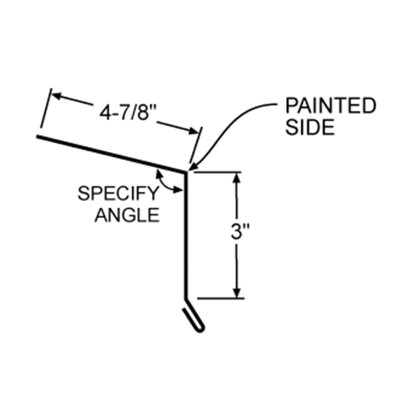 5506941 Panel Trim, 26 ga, 10 ft 2 in L, Galvalume