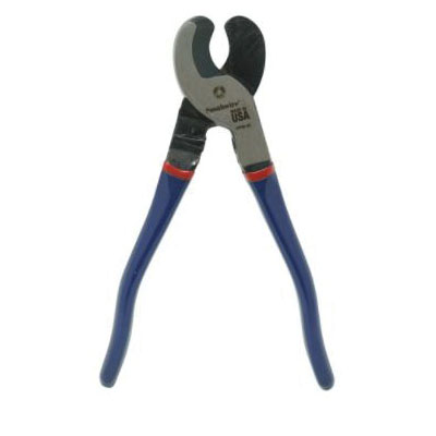 64807640 Cable Cutter, 9 in OAL, Steel Jaw, Ergonomic Handle, Blue Handle