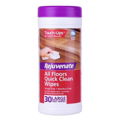 Rejuvenate RJFCWIPES30 All-Floor Quick Clean Wipes, 7 in L, 8 in W, Fresh - 1