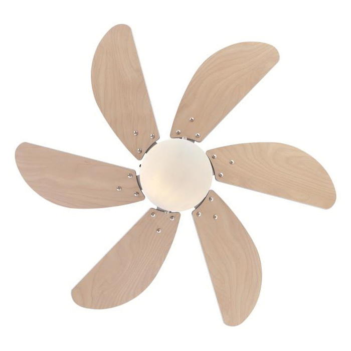 Turbo Ceiling Fan, Westinghouse, with LED, 30 in Dia, Light Maple - 2