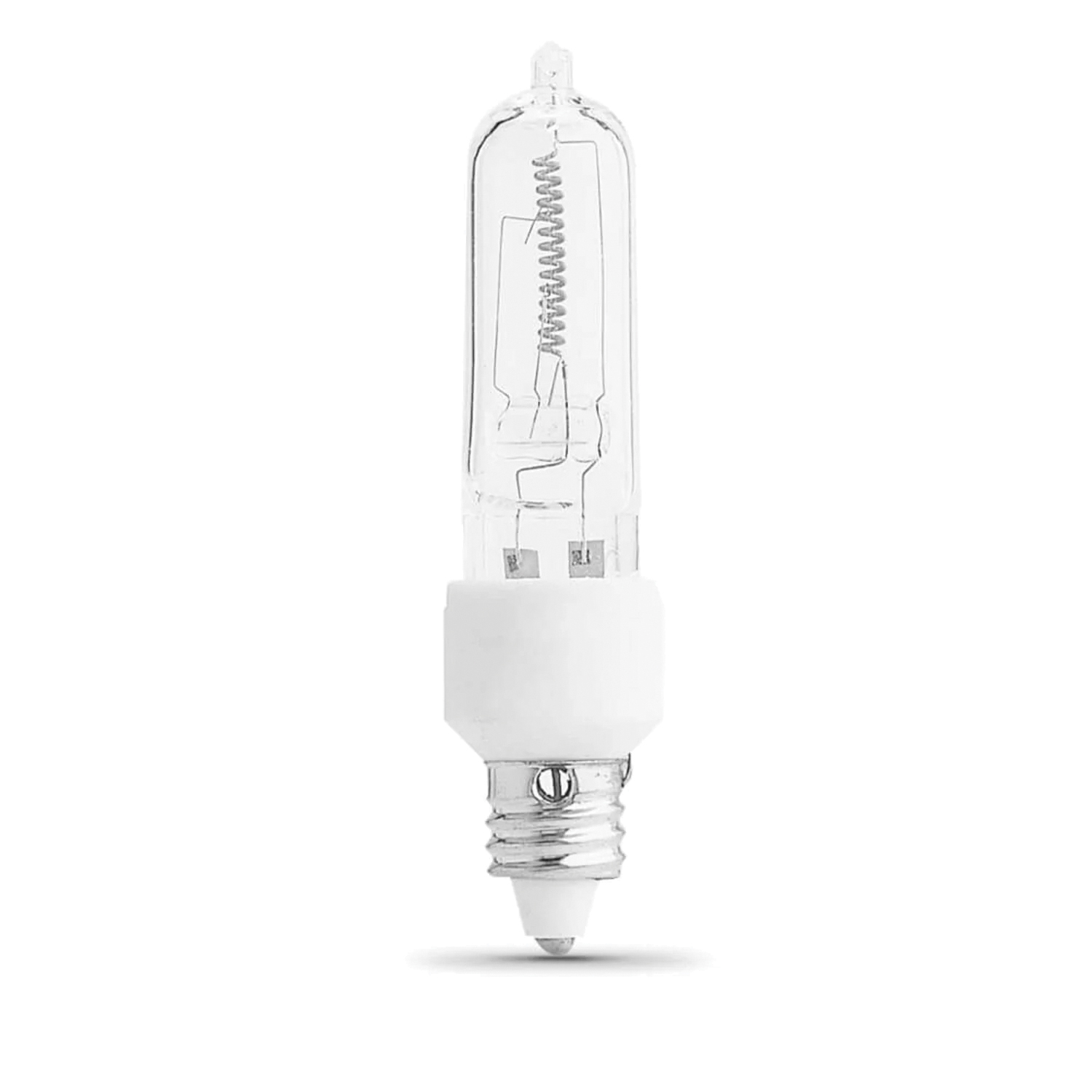 BPQ50/CL/MC/RP Halogen Light Bulb, 50 W, Miniature Candelabra Screw E11 Lamp Base, T4 Lamp