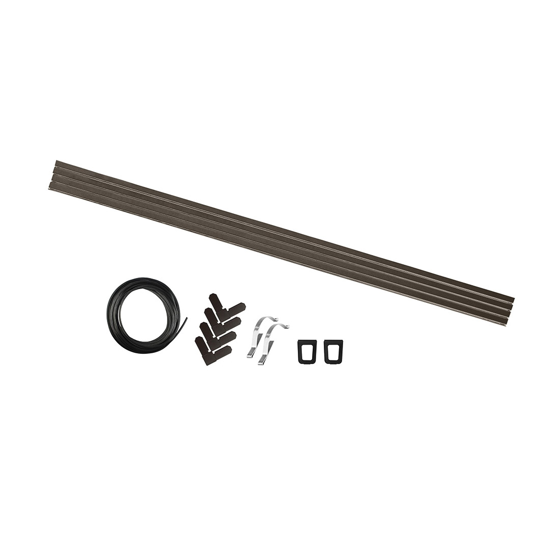 M-D 14106 Screen Replacement Kit, Aluminum, Bronze, For: 5/16 in Frames