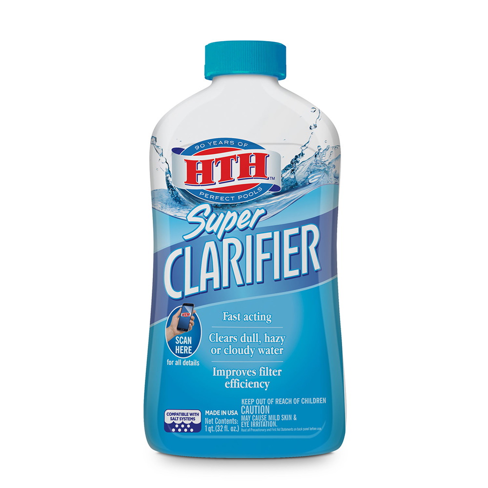 67023 Pool Super Clarifier, 1 qt Bottle, Liquid, Blue/Clear