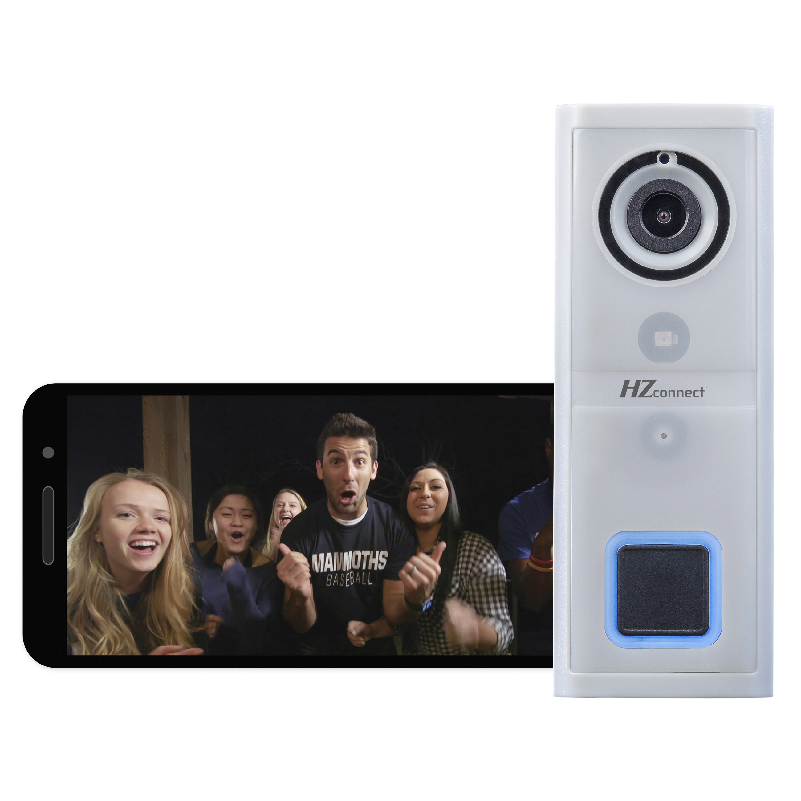 Hzconnect SL-9601-00 Smart Doorbell Motion Sensor, Surface Mounting, Black/Gray