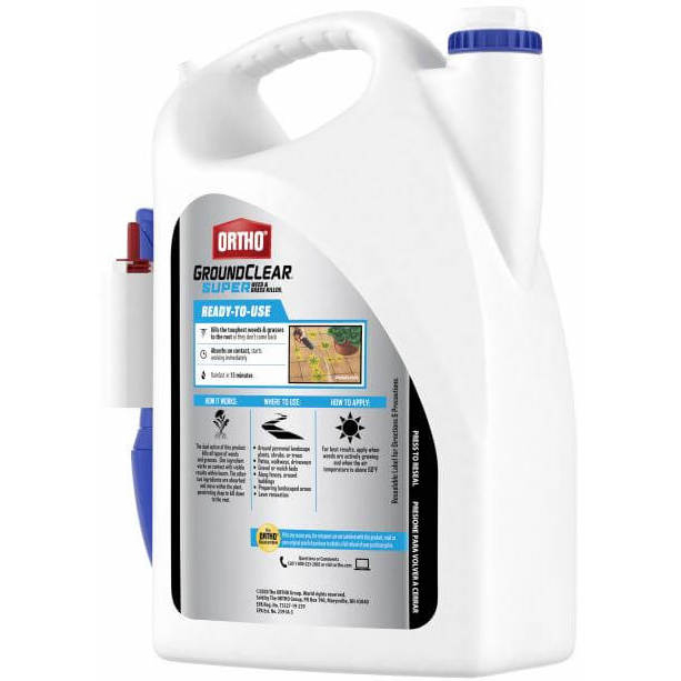 Ortho GroundClear 4652705 Super Weed and Grass Killer, Liquid, Light Yellow, 1 gal Jug - 3