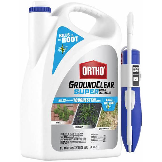 Ortho GroundClear 4652705 Super Weed and Grass Killer, Liquid, Light Yellow, 1 gal Jug - 4