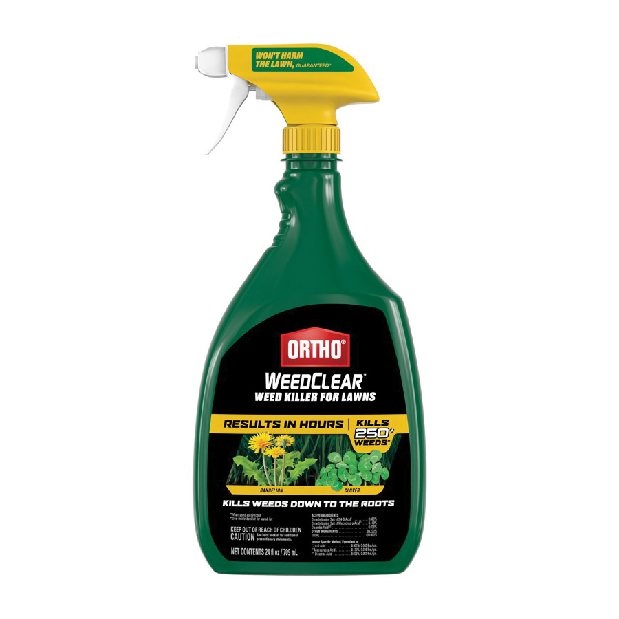 WeedClear 0205710 RTU Lawn Weed Killer, Liquid, Spray Application, 24 oz Bottle