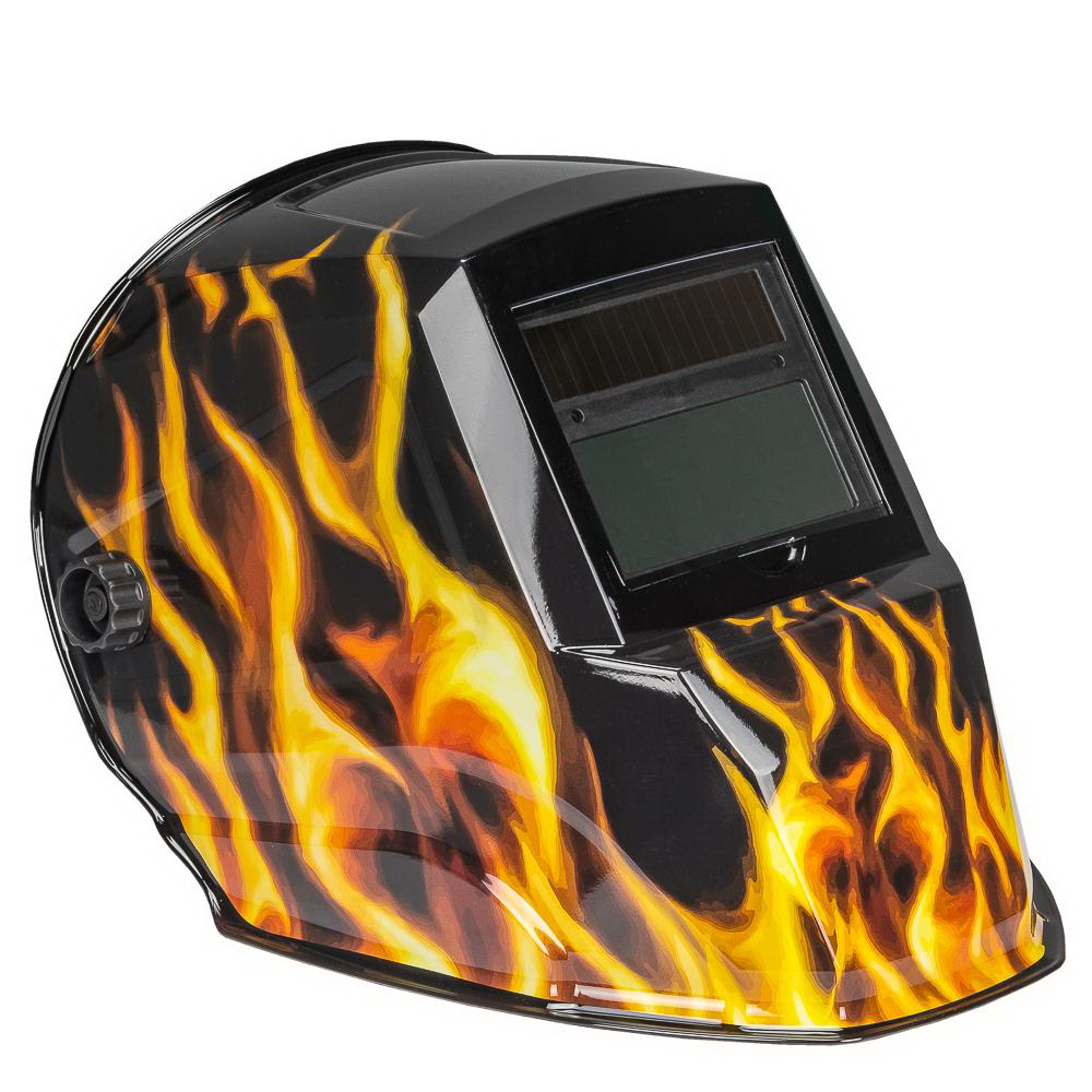 Scorch Series 55859 ADF Welding Helmet, 5-Point Ratchet Harness Headgear, UV/IR Lens, 3.62 x 1.65 in Viewing