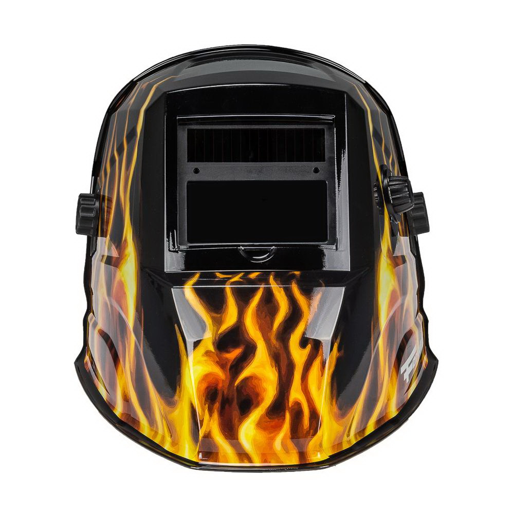 Forney Scorch Series 55859 ADF Welding Helmet, 5-Point Ratchet Harness Headgear, UV/IR Lens, 3.62 x 1.65 in Viewing