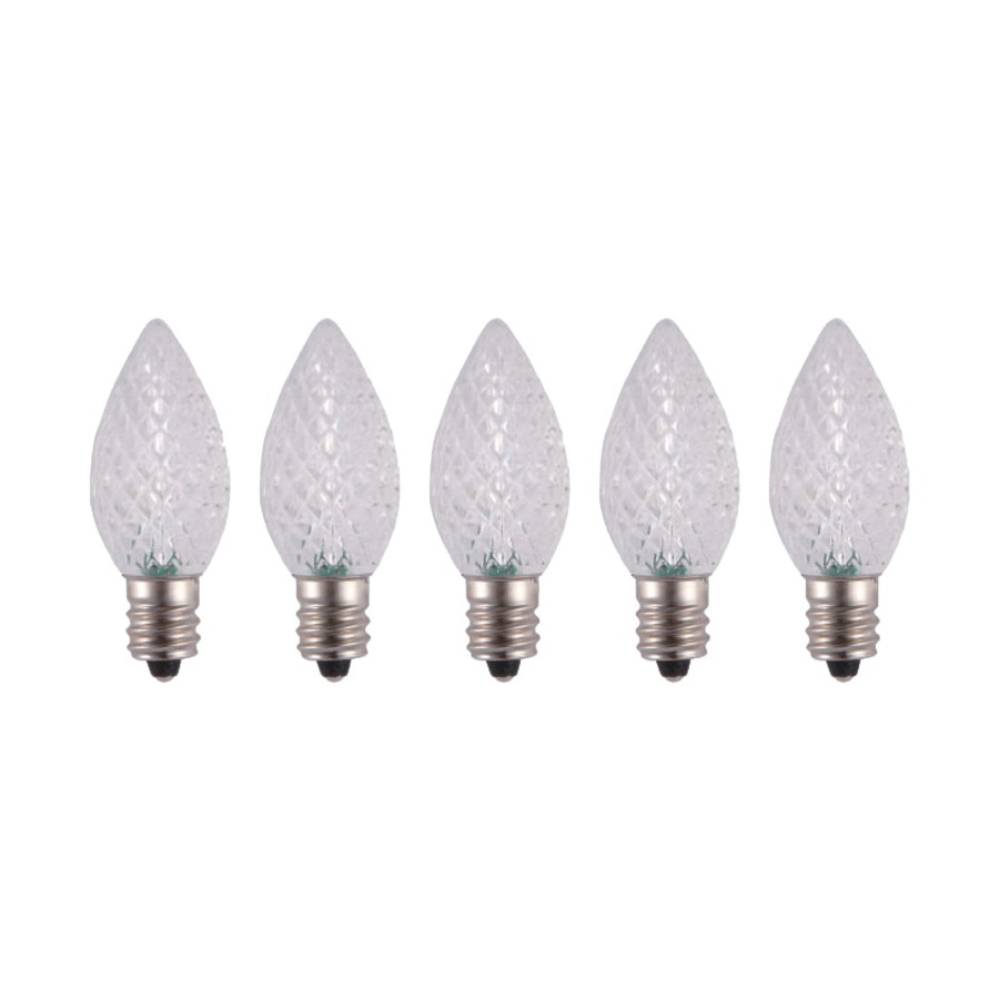 24771 Bulb, Candelabra Lamp Base, LED Lamp, Crystal Cool White Light