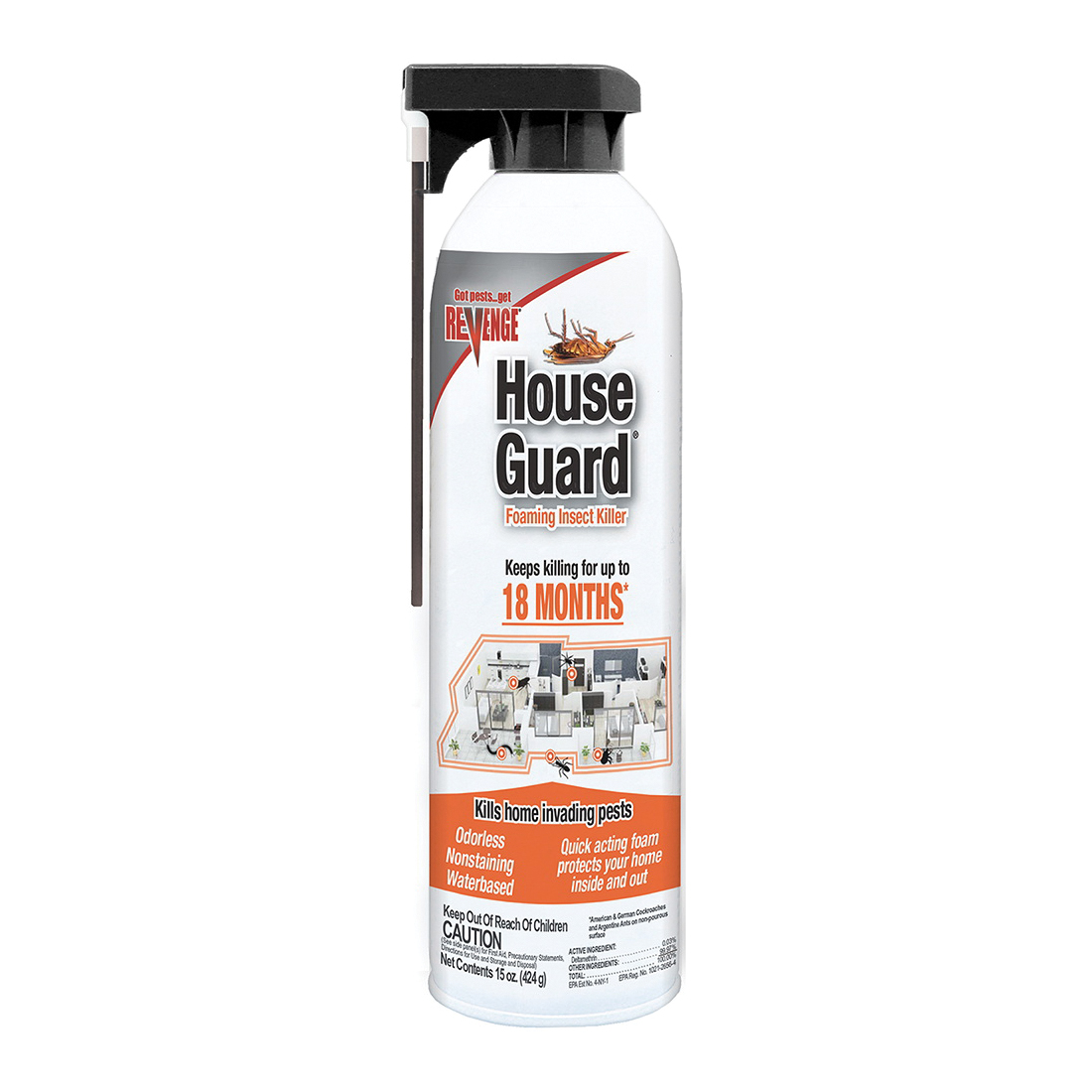 House Guard 46640 Insect Control, 15 oz Aerosol Can