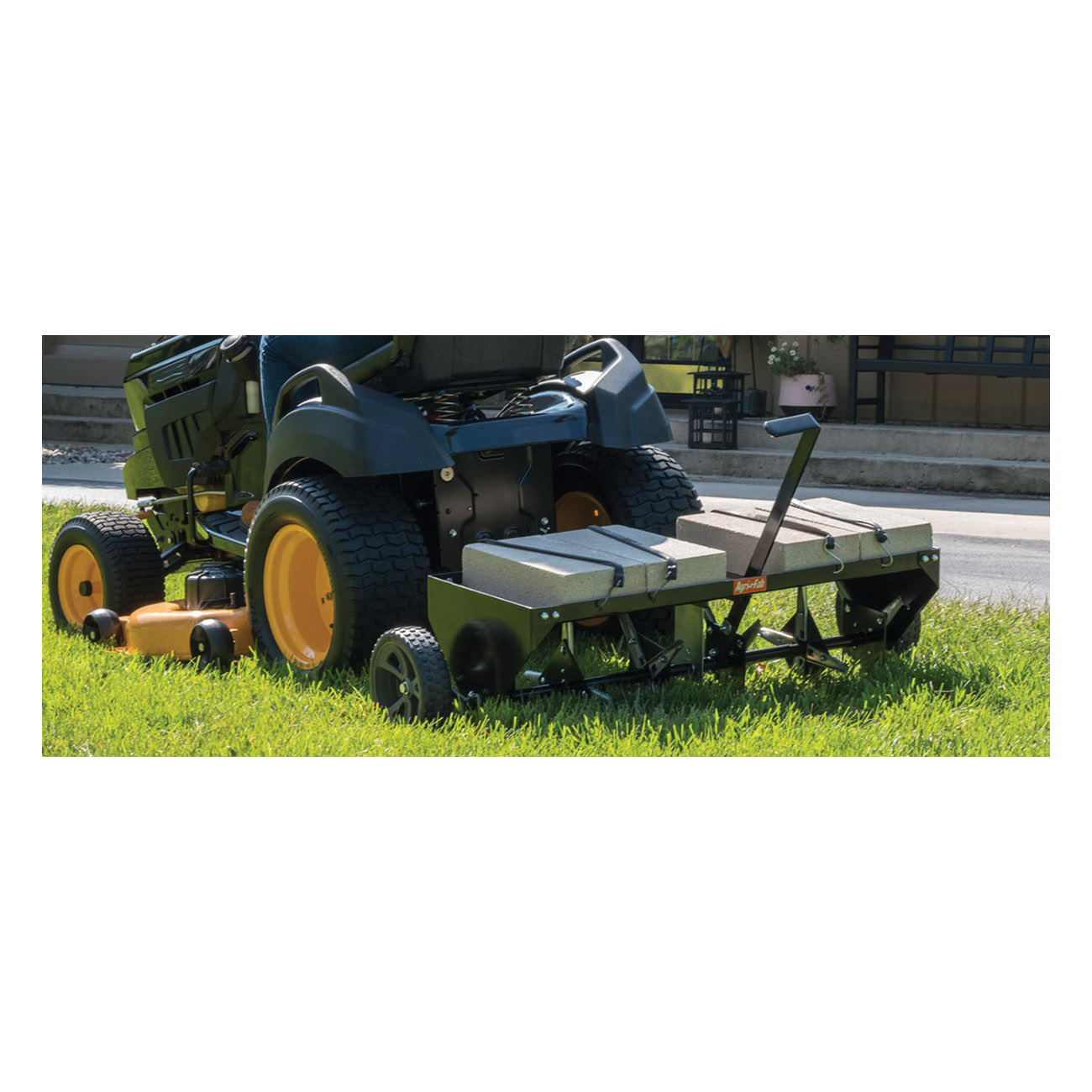 45-0518 Plug Aerator, 40 in W Working, 3 in D Aerating, 24-Tine, Pin Hitch Attachment