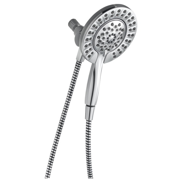 76955C 2-in-1 Combo Shower Head, 1.75 gpm, 4-Spray Function, Chrome, 60 in L Hose, 5-15/16 in Dia