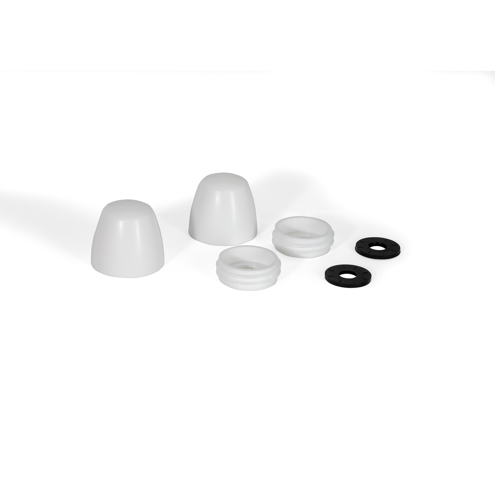 SMART CAP Series 7110T-002-P10 Toilet Bolt Cap, Polypropylene, White