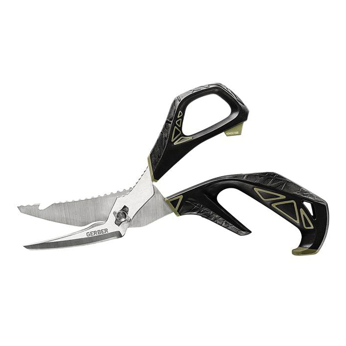 GERBER 31-003276 Processor Scissors, 9.9 in OAL, Stainless Steel Blade, Ergonomic Handle, Black Handle - 2