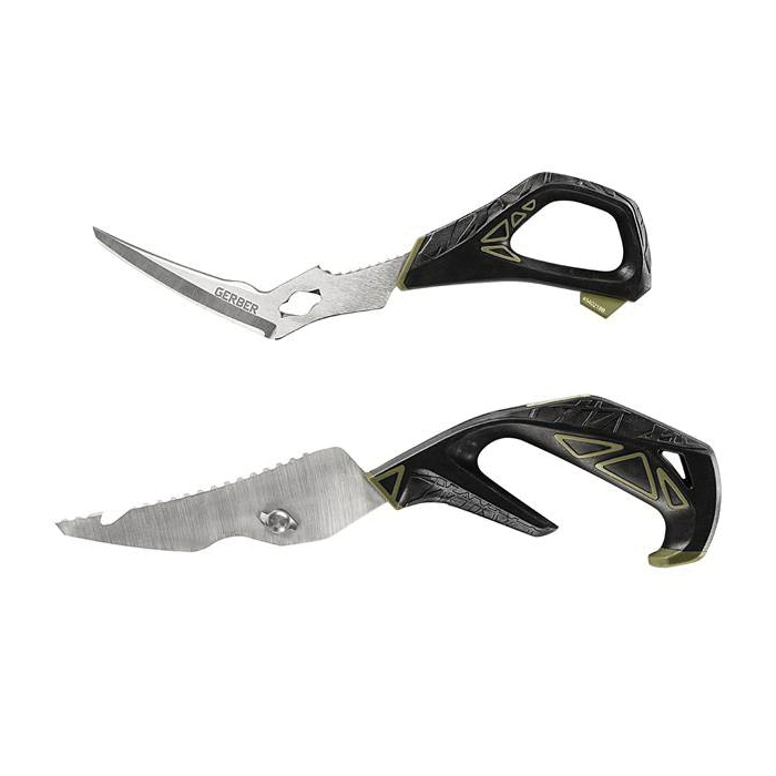 GERBER 31-003276 Processor Scissors, 9.9 in OAL, Stainless Steel Blade, Ergonomic Handle, Black Handle - 3