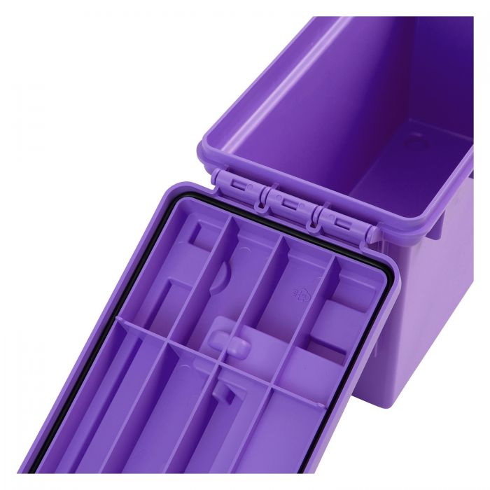 Sheffield 12632 Field Box, 11-1/2 in L, 5.06 in W, 7-1/4 in H, Plastic, Purple - 3