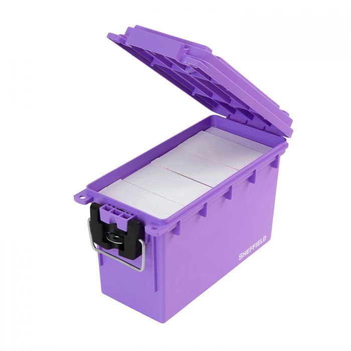 Sheffield 12632 Field Box, 11-1/2 in L, 5.06 in W, 7-1/4 in H, Plastic, Purple - 5
