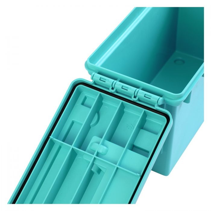 Sheffield 12633 Field Box, 11-1/2 in L, 5.06 in W, 7-1/4 in H, Plastic, Teal - 3