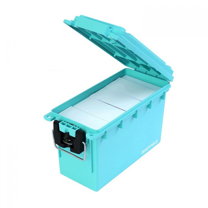 Sheffield 12633 Field Box, 11-1/2 in L, 5.06 in W, 7-1/4 in H, Plastic, Teal - 5
