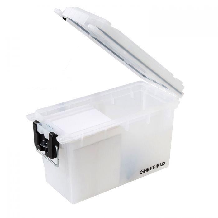 Sheffield 12635 Field Box, 11-1/2 in L, 5.06 in W, 7-1/4 in H, Plastic, Frost - 3