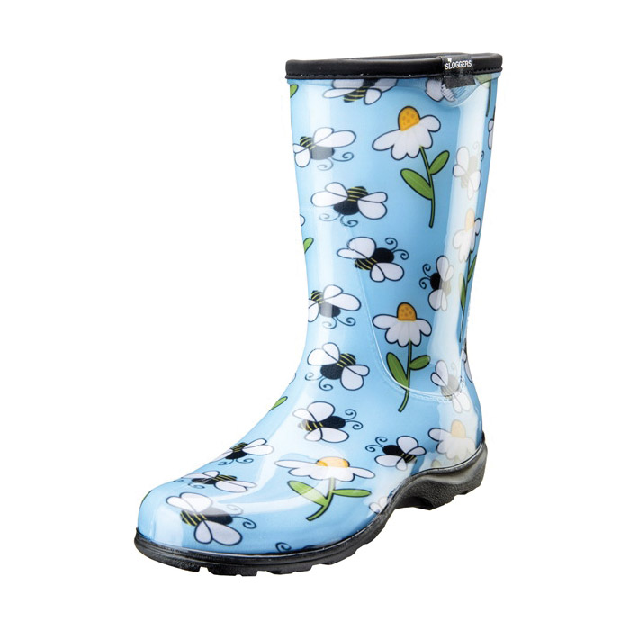 5020BEEBL10 Rain and Garden Boots, 10, Bee, Blue