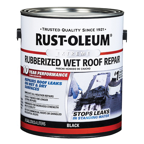 351237 Wet Roof Repair, Black, Liquid, 0.9 gal