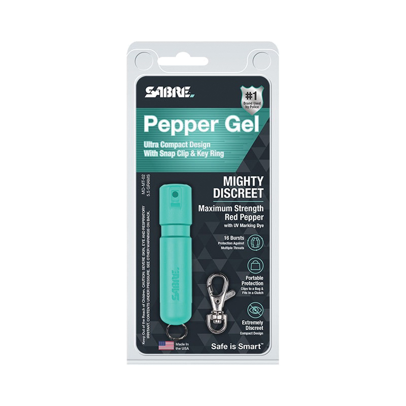 Sabre MD-MT-02 Pepper Spray Keychain, 0.18 oz, Mint - 2