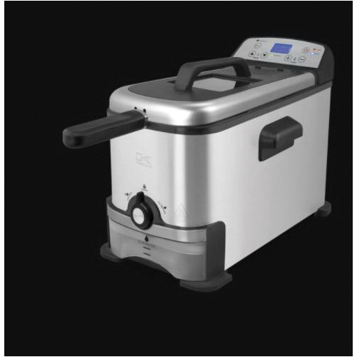 Kalorik 3.2-Quart Deep Fryer with Oil Filtration - Stainless Steel