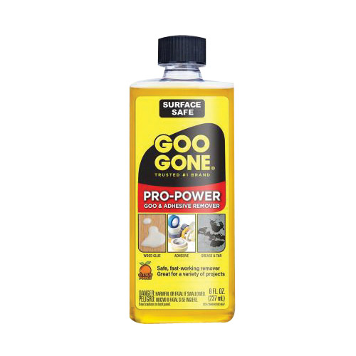 Pro-Power 2037 Adhesive Remover, Liquid, Citrus, Yellow, 8 fl-oz, Bottle