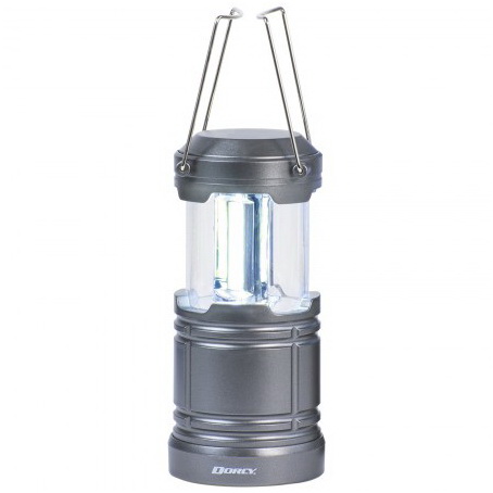 41-6527 Pop-Up COB Lantern, AA Battery, LED Lamp, 500 Lumens Lumens, Black/Gray