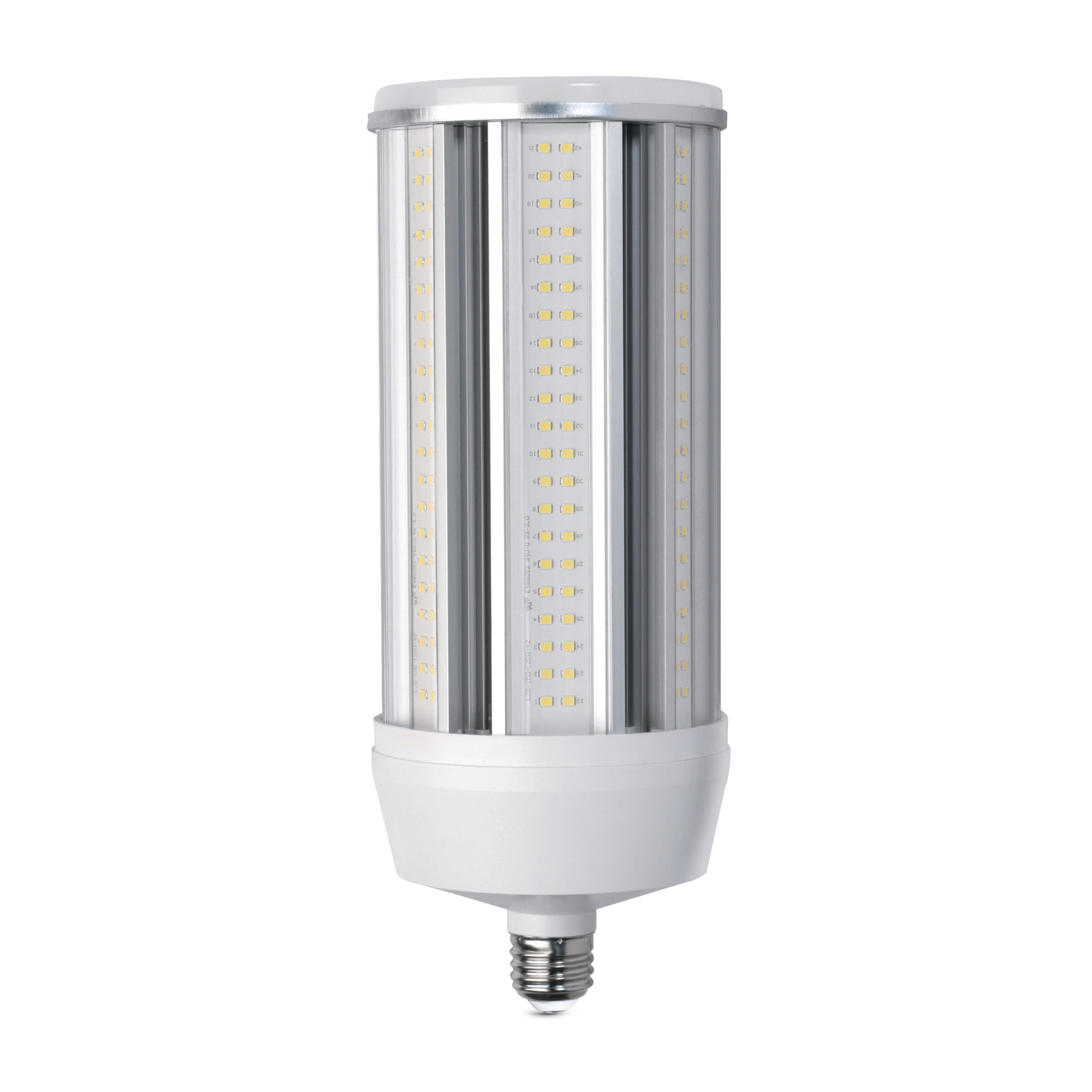 C15000/5K/LED LED Bulb, Corn Cob, 750 W Equivalent, E26 Lamp Base, Clear, Daylight Light