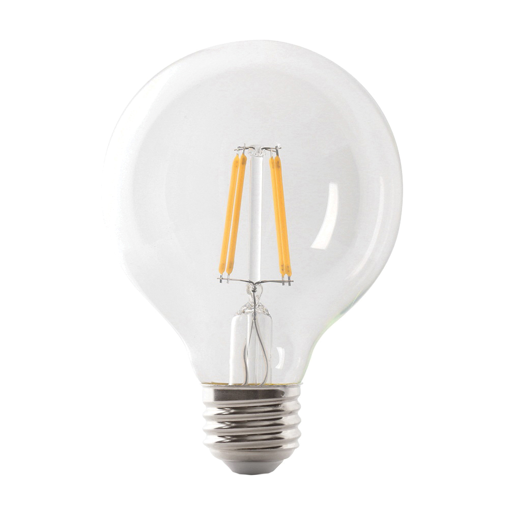 G2540/950CA/FIL/3/RP LED Bulb, Globe, G25 Lamp, 40 W Equivalent, E26 Lamp Base, Dimmable, Clear