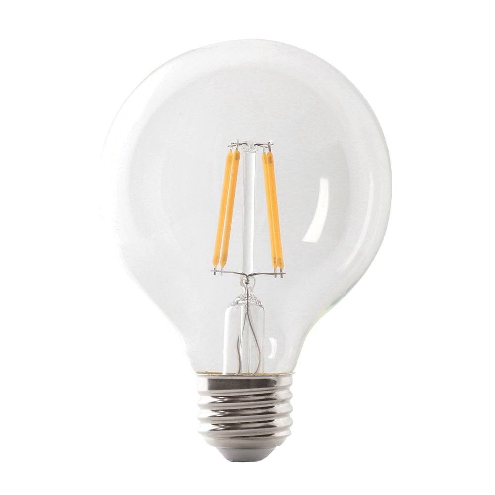 G2560/950CA/FIL/3/RP LED Bulb, Globe, G25 Lamp, 60 W Equivalent, E26 Lamp Base, Dimmable, Clear