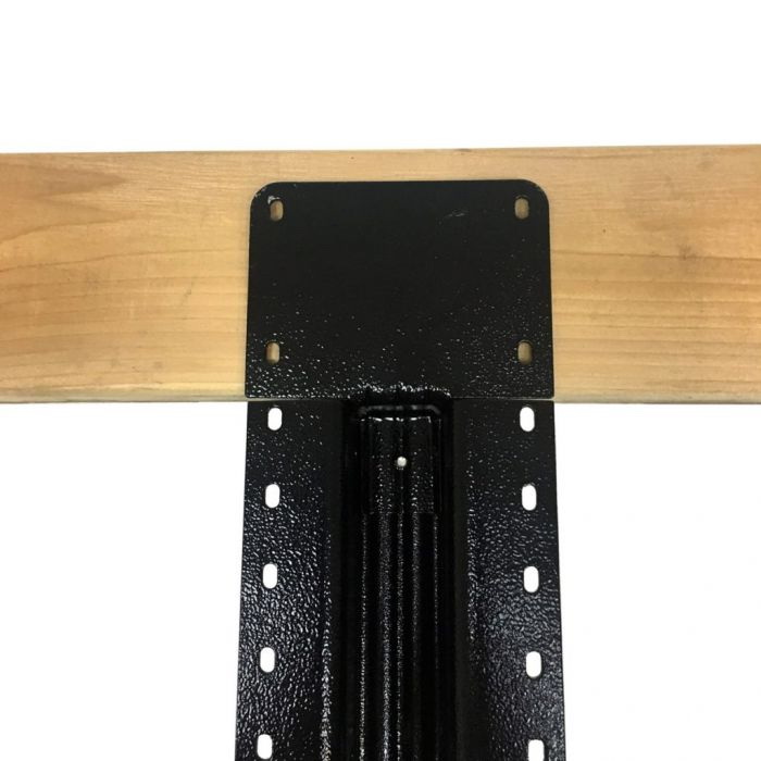 Lifetime Steel Post LTP 70220-1 Fence Post, 7 ft L, Steel, Black, Powder-Coated - 2