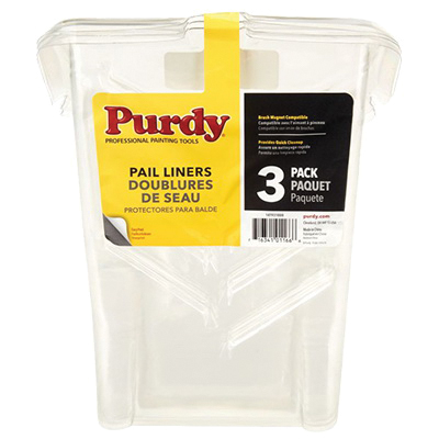 14T931000 Pail Liner, Plastic, Clear, For: Purdy Pail