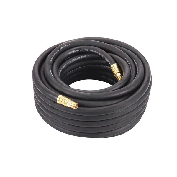 Air Hose, Craftsman, Rubber, 3/8 in x 50 ft L, Fittings: 1/4 in MNPT - 1