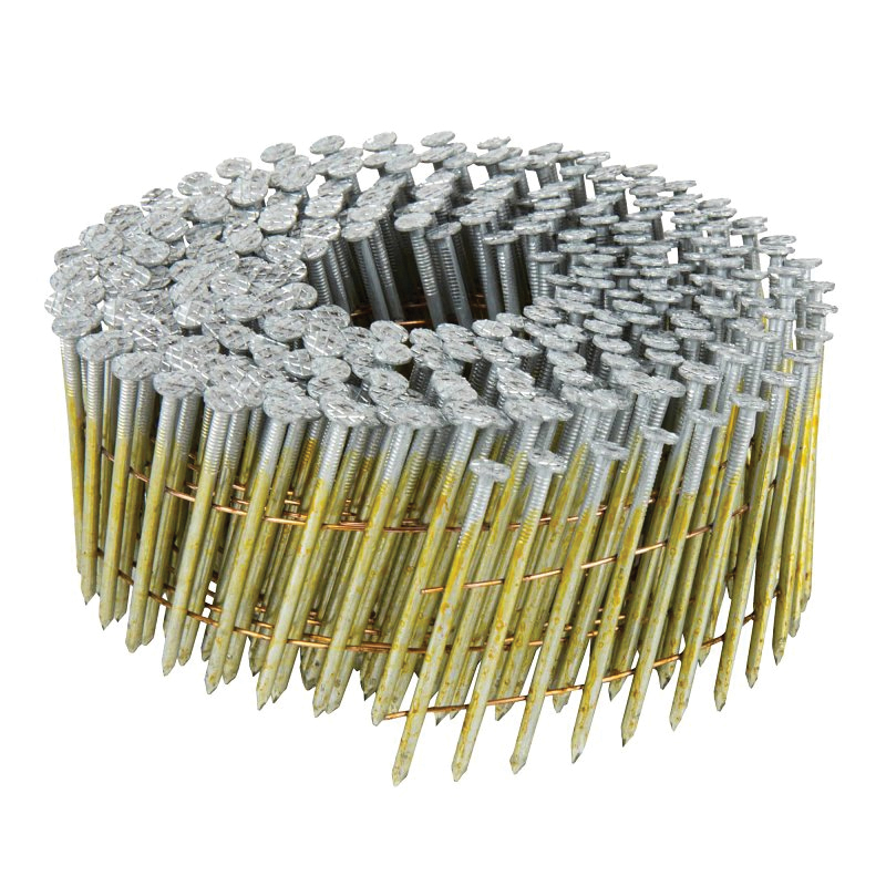 13333HPT Siding Nail, 2 in L, Steel, Electro-Galvanized, Round Head, Smooth Shank