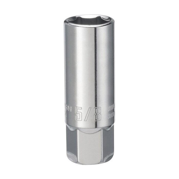 CMMT43324 Spark Plug Socket, 5/8 in Socket, 3/8 in Drive, 6-Point, Full Polish Chrome