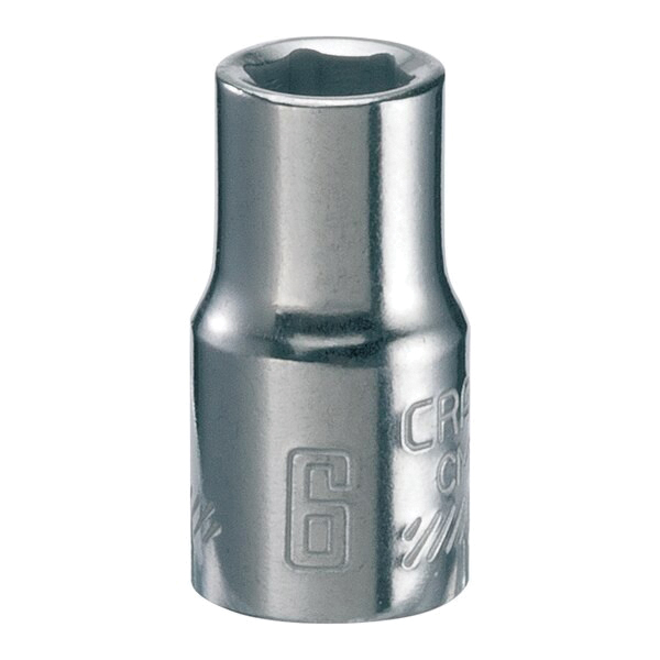 CMMT43502 Socket, 6 mm Socket, Shallow Socket, 23 in OAL, 1/4 in Drive, 6-Point, Chrome