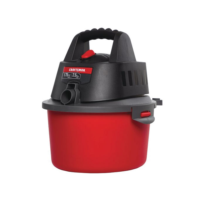 CMXEVBE17250 Wet and Dry Vacuum, 2.5 gal, 49 cfm Air, 120 V, Black/Red