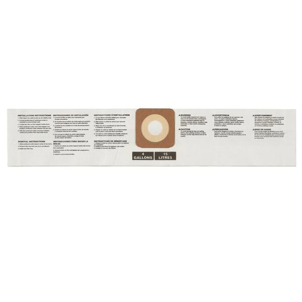 Wet Dry Vac Replacement Filter Bag, Craftsman, Fine Dust, 4 gallon , 2 pk - 2