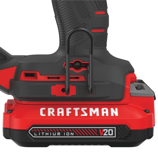 Brad Nailer Kit, Craftsman, Battery Included, 20 V, 1.5 Ah, 100 lb Magazine, 18 ga Nail, Brad Nail Fastener - 4