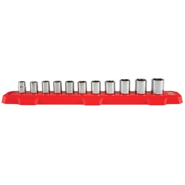 CMMT12043 Series Socket Set, Includes: 6 Point Shallow Sockets, Chrome Vanadium Steel, Chrome Polished