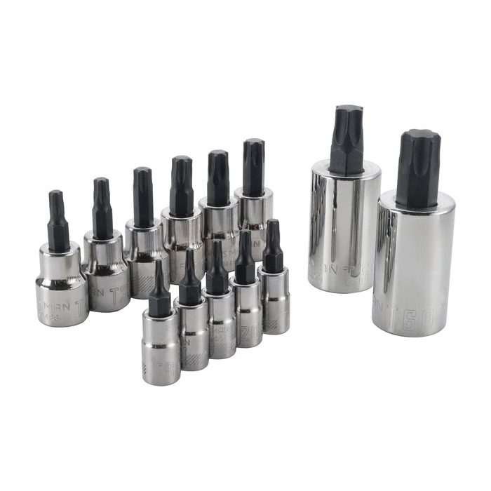 CMMT49294 Socket Set, 13-Piece, Steel, Chrome